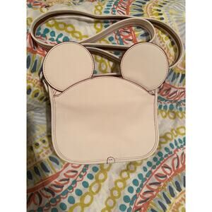 Disney x Coach Patricia Saddle Crossbody With Mickey Mouse Ears Bag Chalk